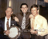 Buddy Wachter with Eddie Peabody and Don Van Palta at "Banjo Spectacular 1969"