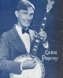 Eddie Peabody promoting "The Old Spinning Wheel"